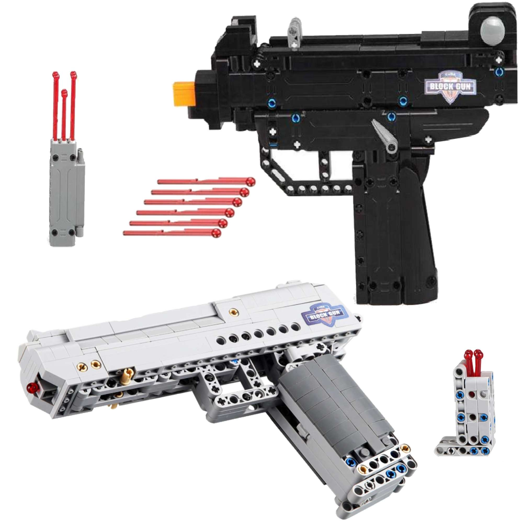 Súprava stavebníc CaDA pištoľ Desert Eagle Falcon a samopal Micro UZI