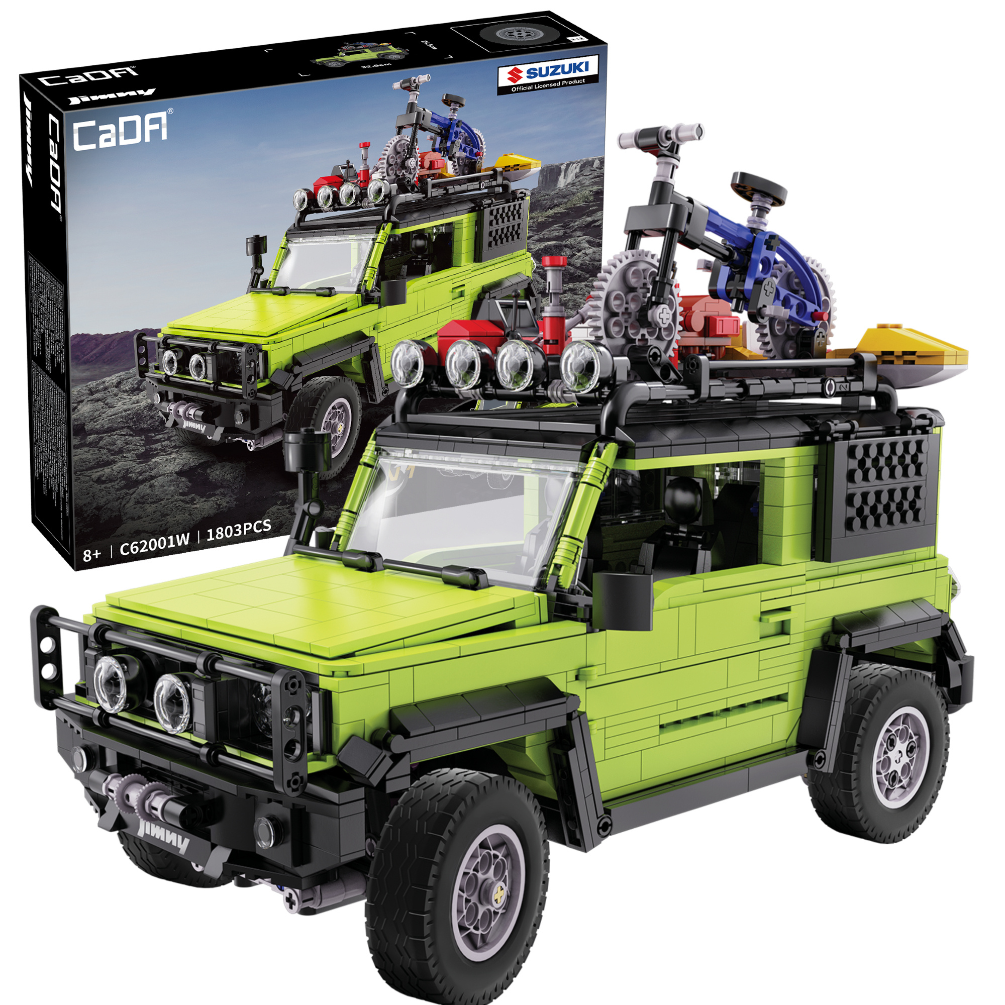 Stavebnica CaDA terénne vozidlo Suzuki Jimny 2 v 1, 1 803 dielikov