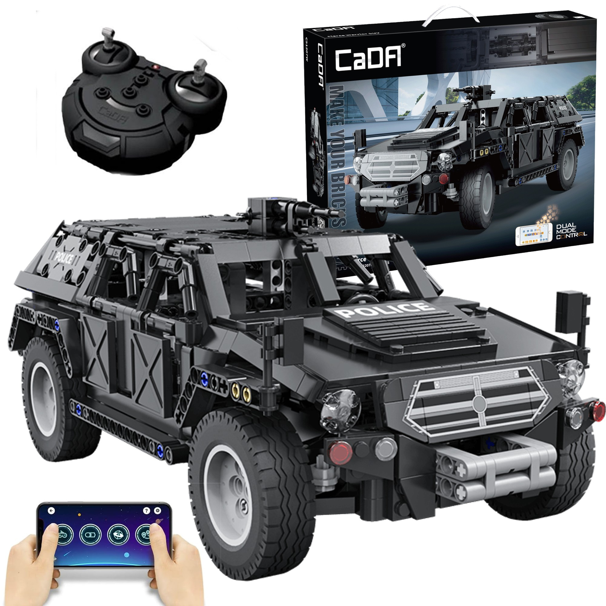 Stavebnica CaDA RC terénne vozidlo Fierce Warrior SUV, 561 dielikov