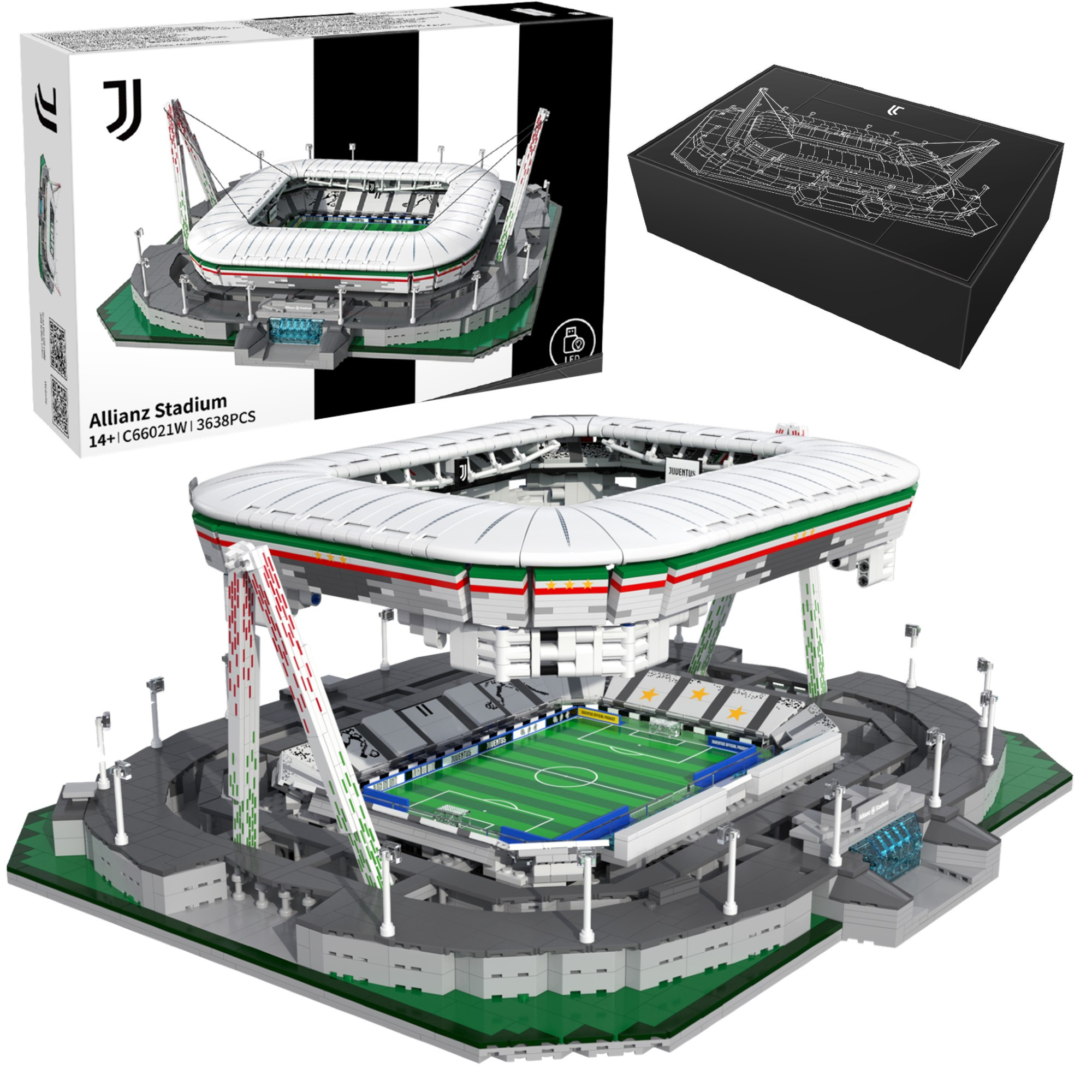 Stavebnica CaDA Allianz Stadium, 3 638 dielikov, C66021W