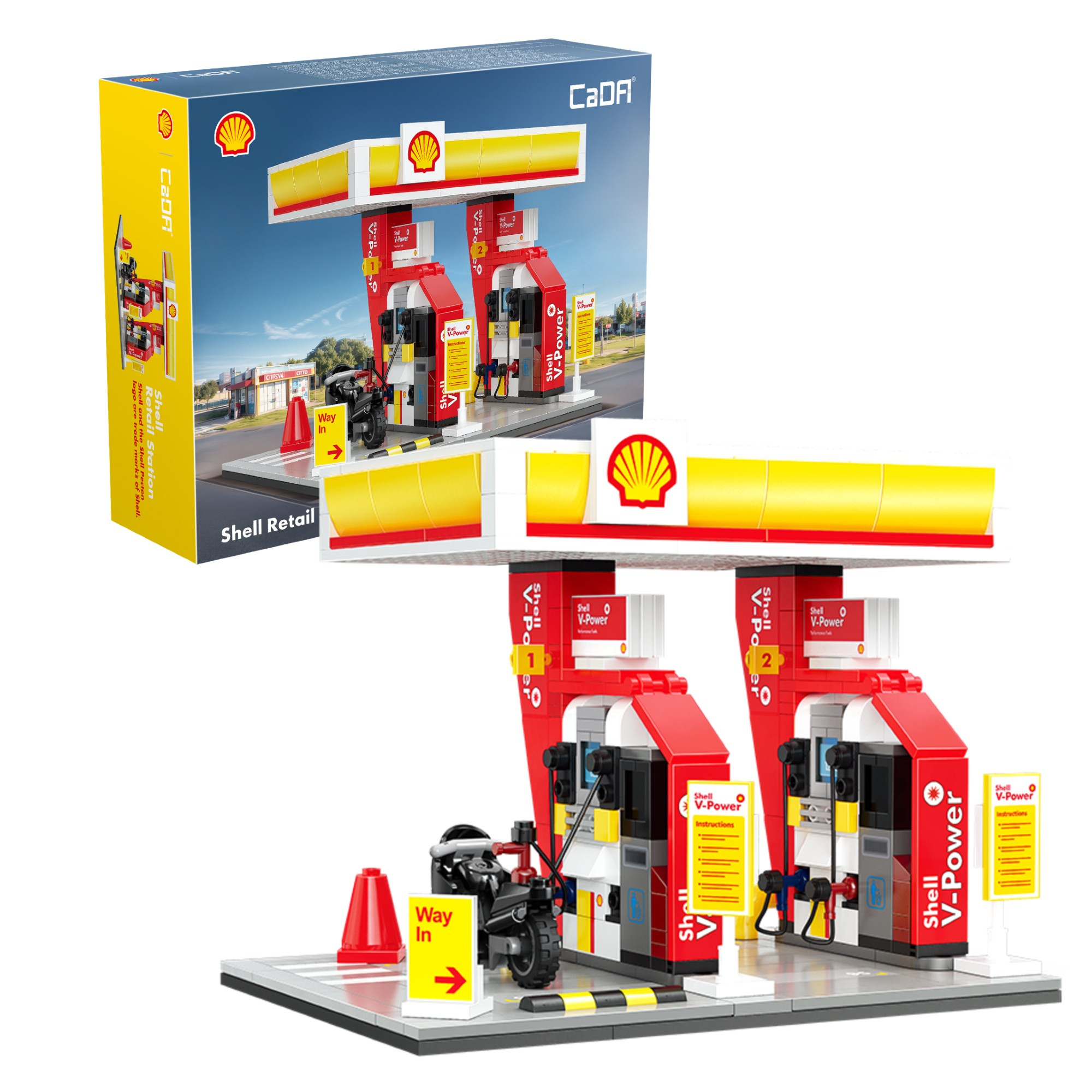 Stavebnica CaDA predajňa Shell, 305 dielikov