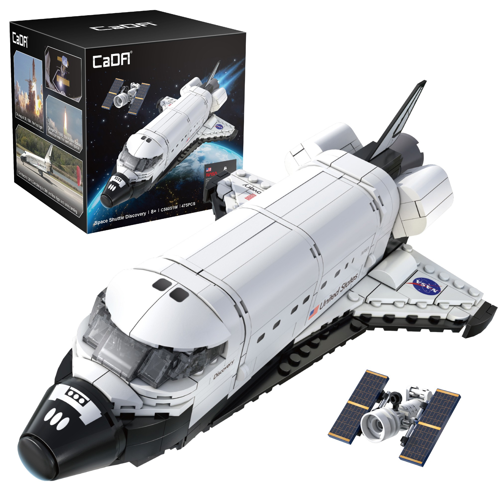 Stavebnica CaDA raketoplán NASA Discovery, 475 dielikov