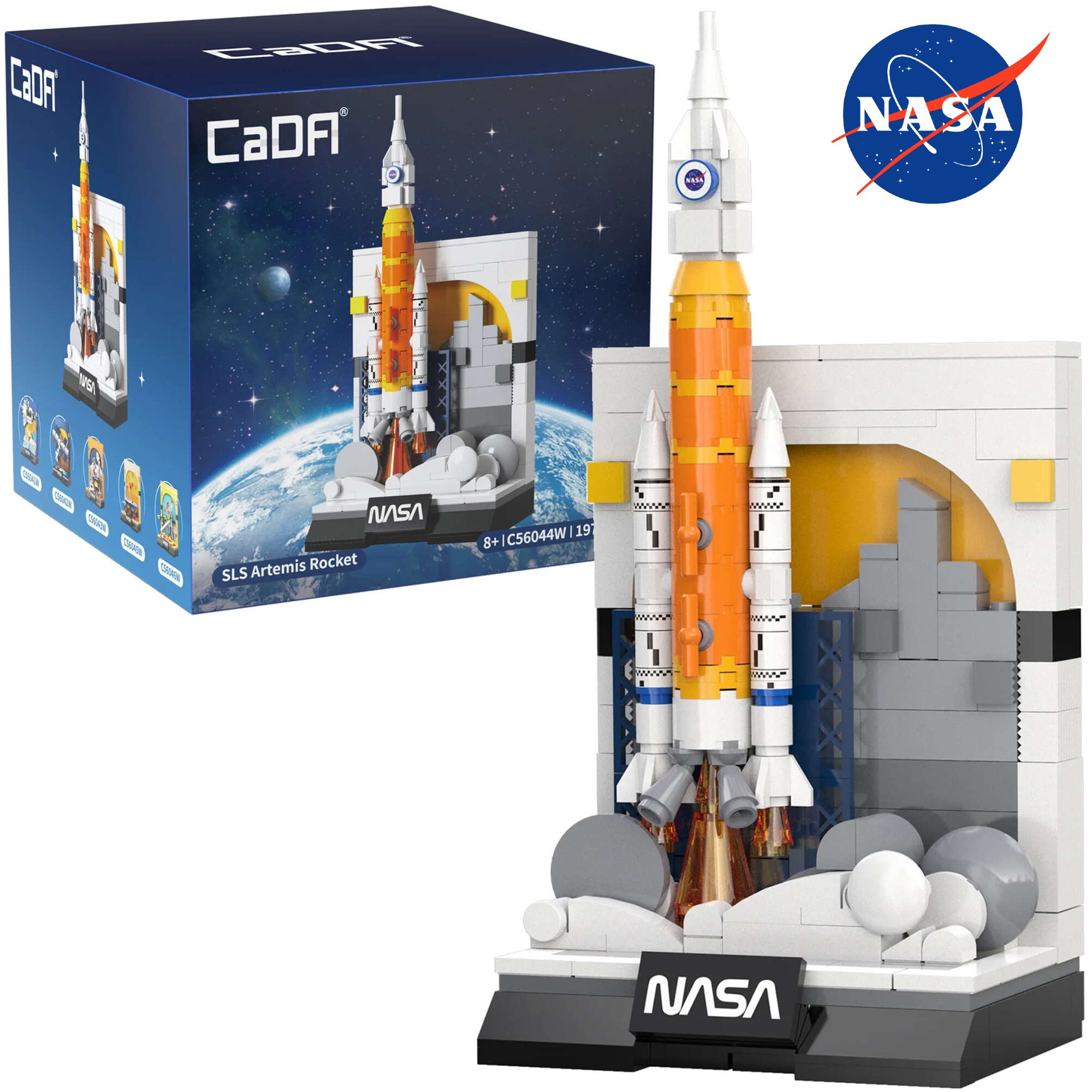 Stavebnica CaDA raketa NASA Artemis SLS, 197 dielikov