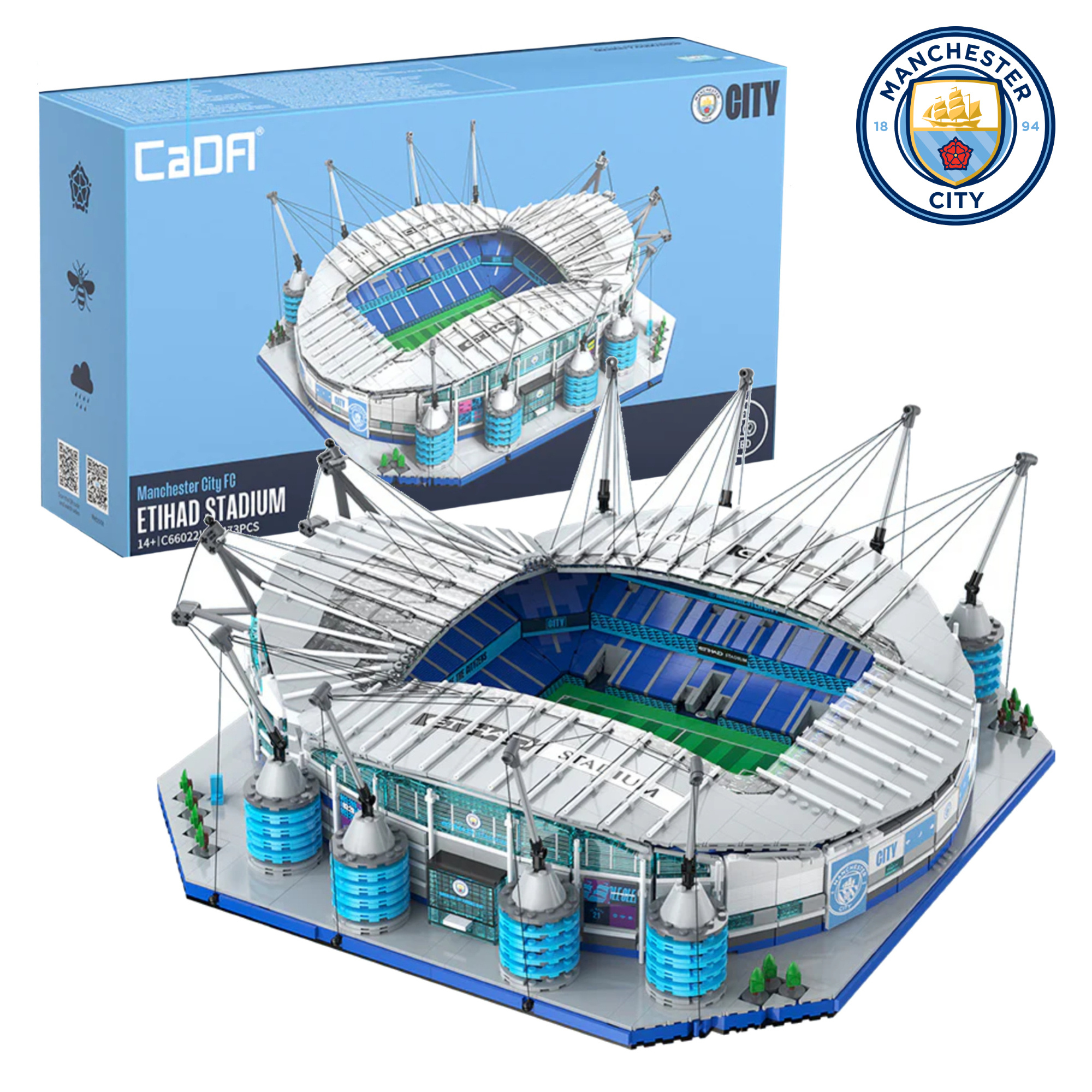Stavebnica CaDA Etihad Stadium Manchester City, 4 473 dielikov, C66022W