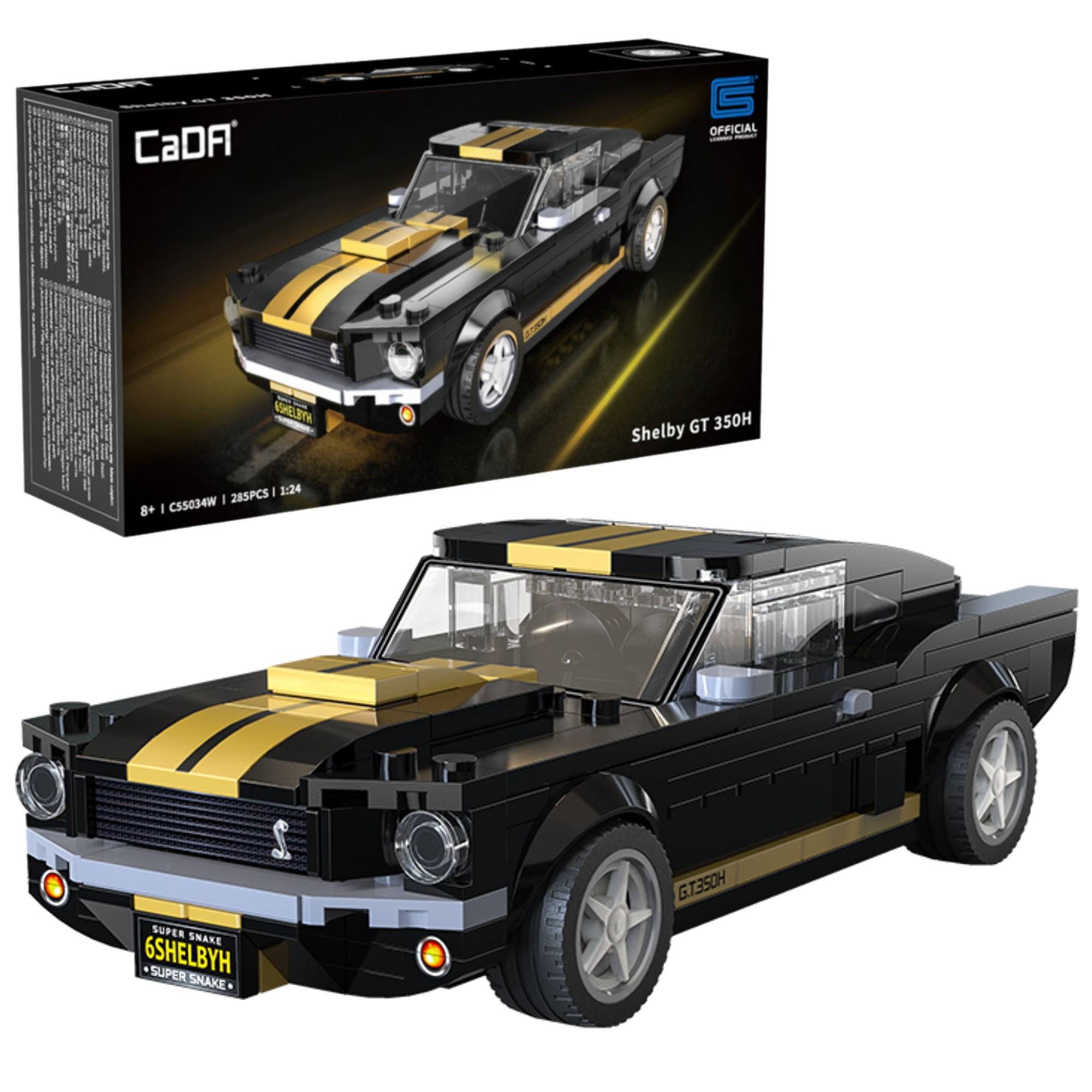 Stavebnica CaDA pretekárske auto Shelby GT 350H, 285 dielikov