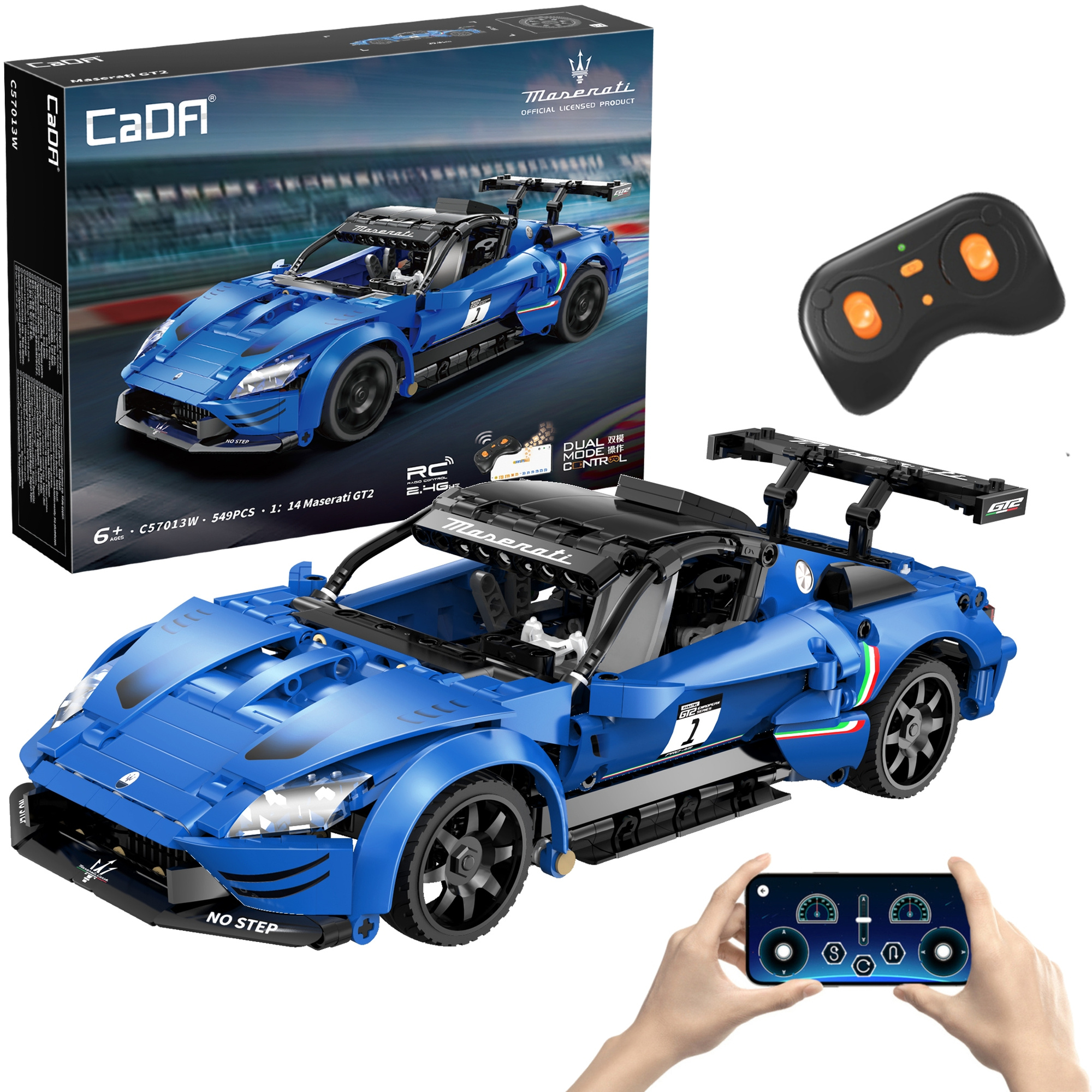 Stavebnica CaDA RC športové auto Maserati GT2, 549 dielikov