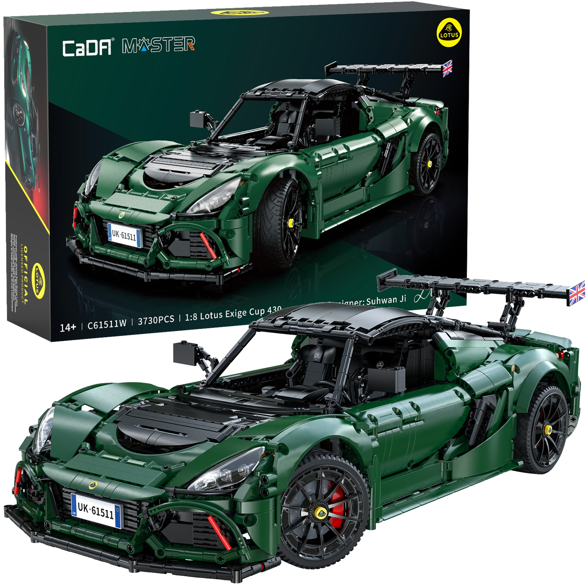 Stavebnica CaDA športové auto Lotus Exige Cup 430, 3 730 dielikov