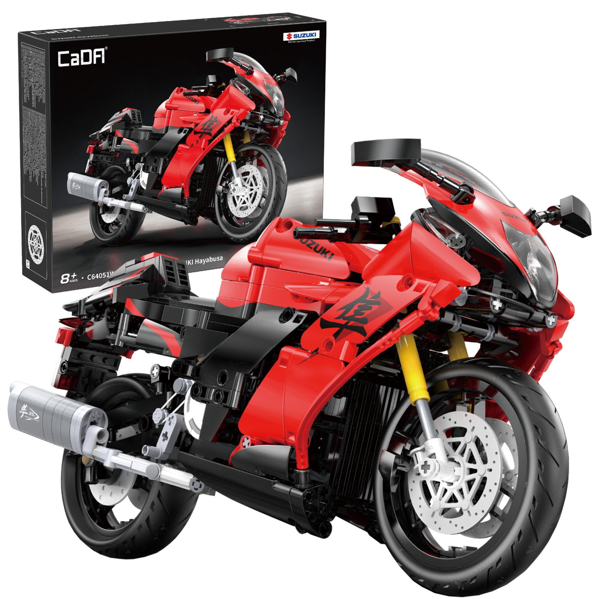 Stavebnica CaDA motocykel Suzuki Hayabusa, 1 043 dielikov