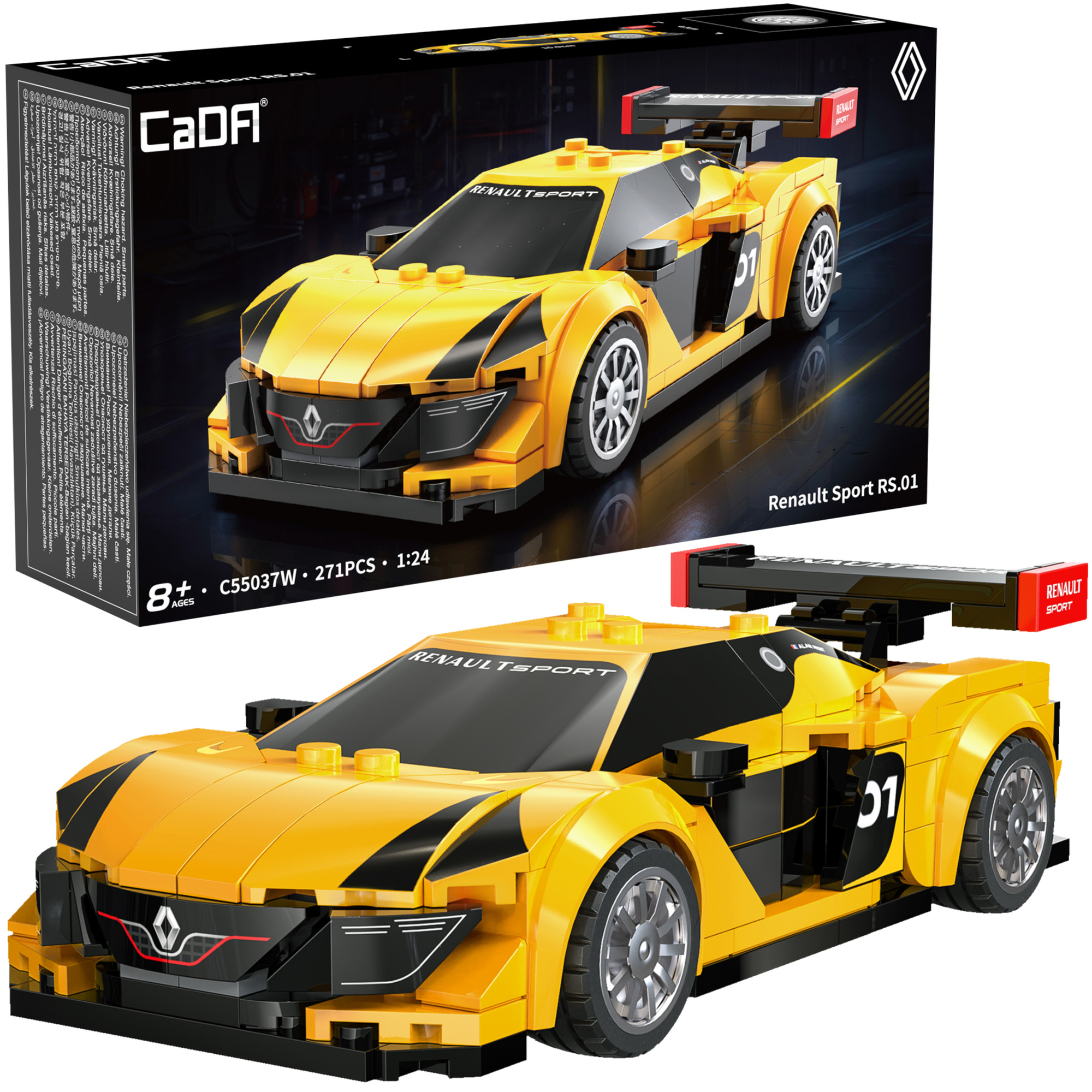 Stavebnica CaDA pretekárske auto Renault Sport RS.01, 271 dielikov