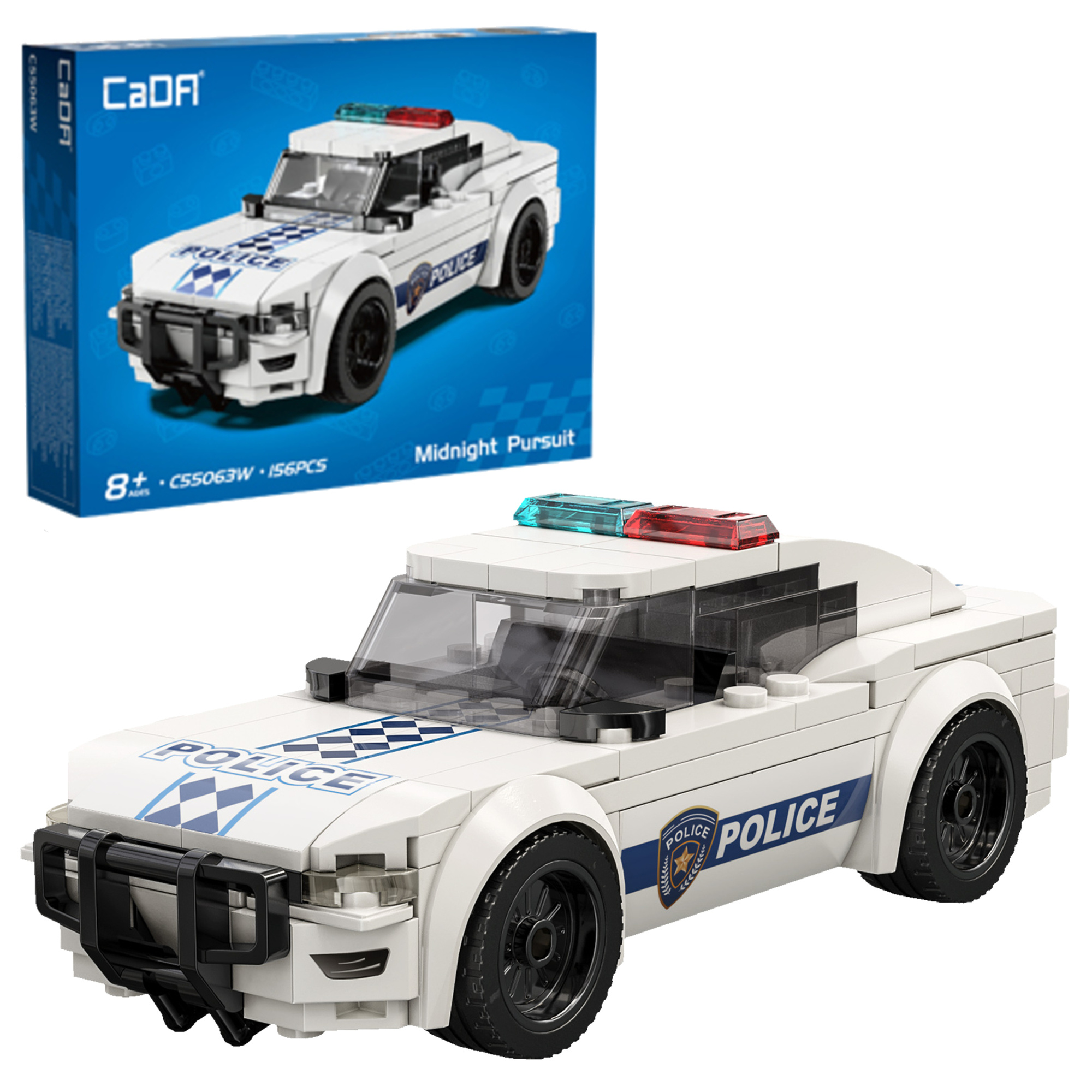 Stavebnica CaDA pretekárske auto Midnight Pursuit, 156 dielikov