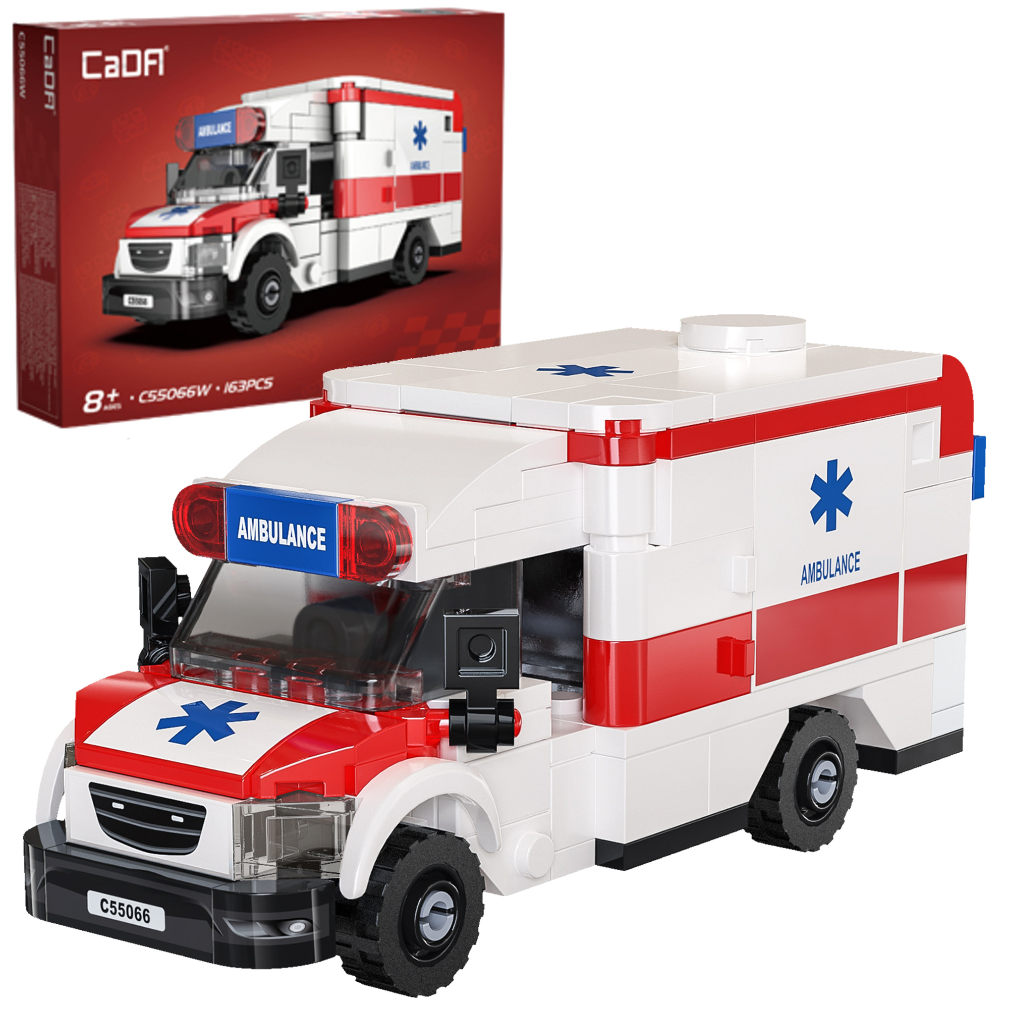 Stavebnica CaDA sanitka MedSwift Guard, 163 dielikov