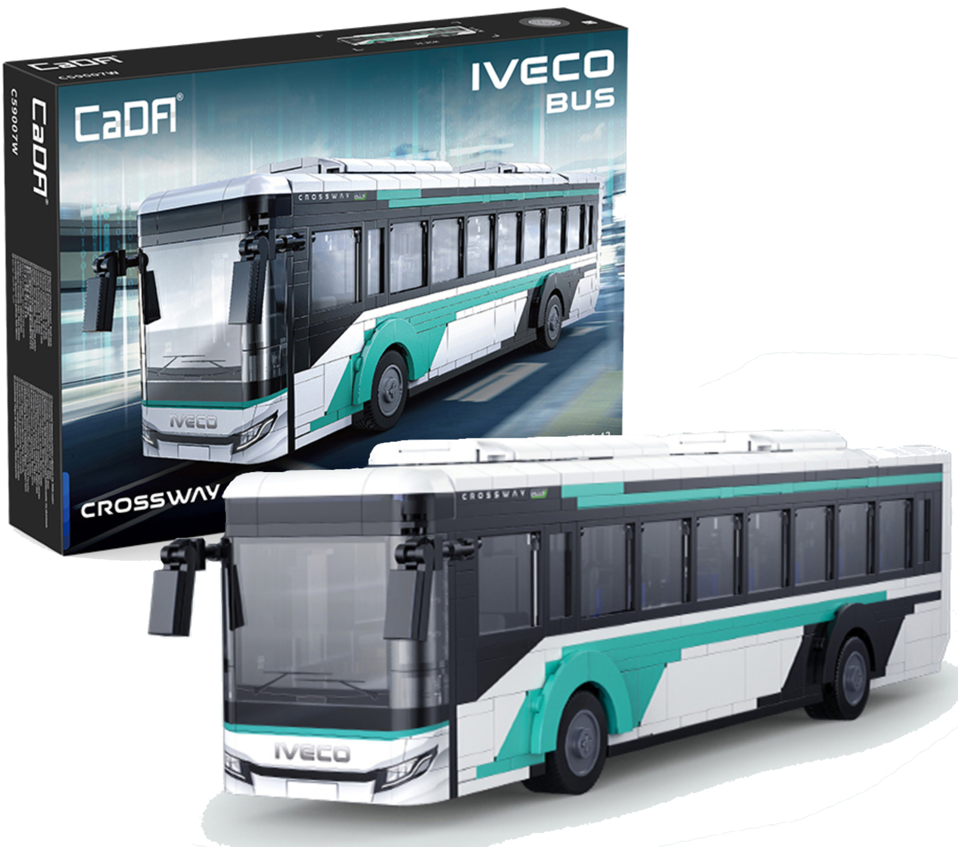 Stavebnica CaDA autobus Iveco Bus Crossway, 832 dielikov