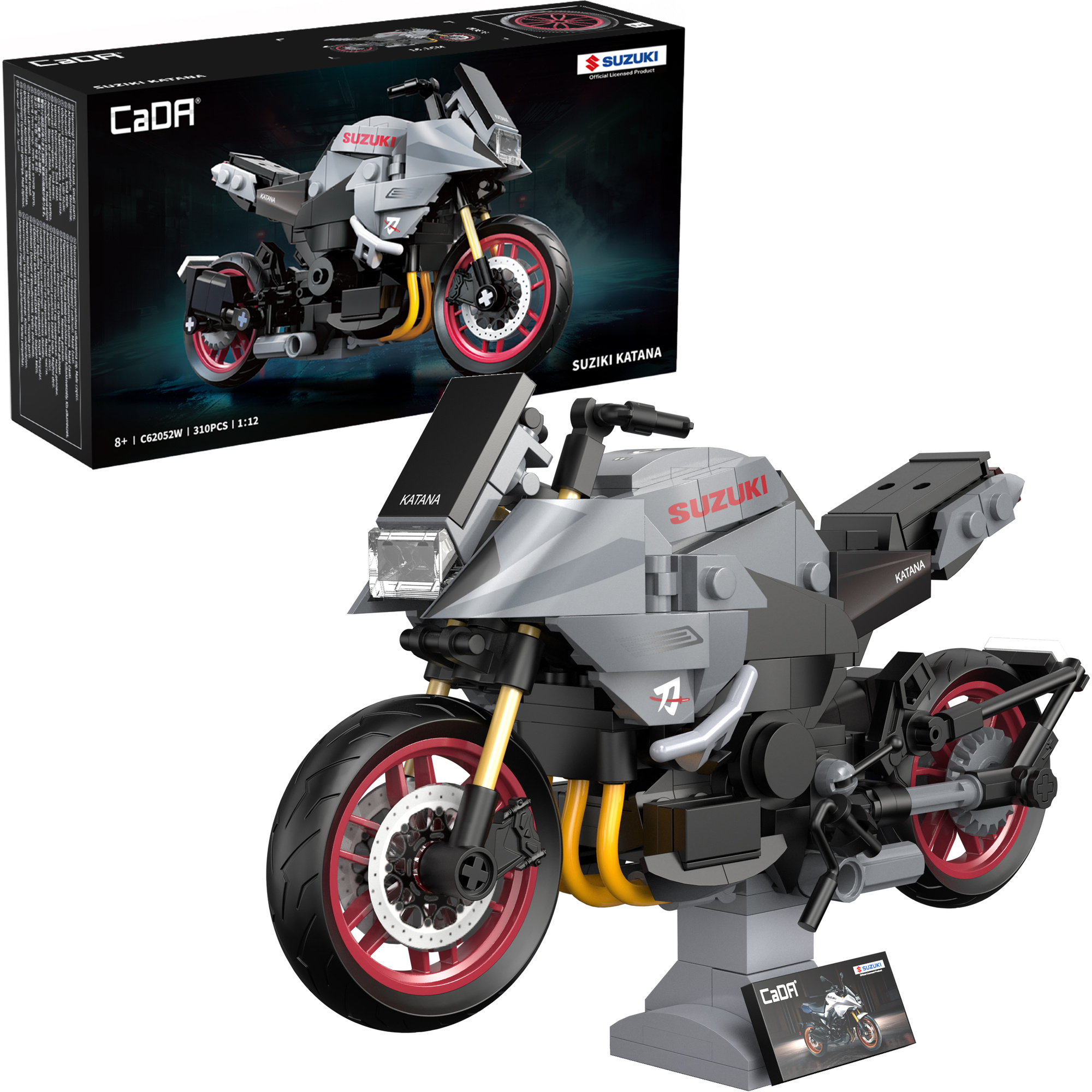 Stavebnica CaDA motocykel Suzuki Katana 1:12, 310 dielikov, C62052W