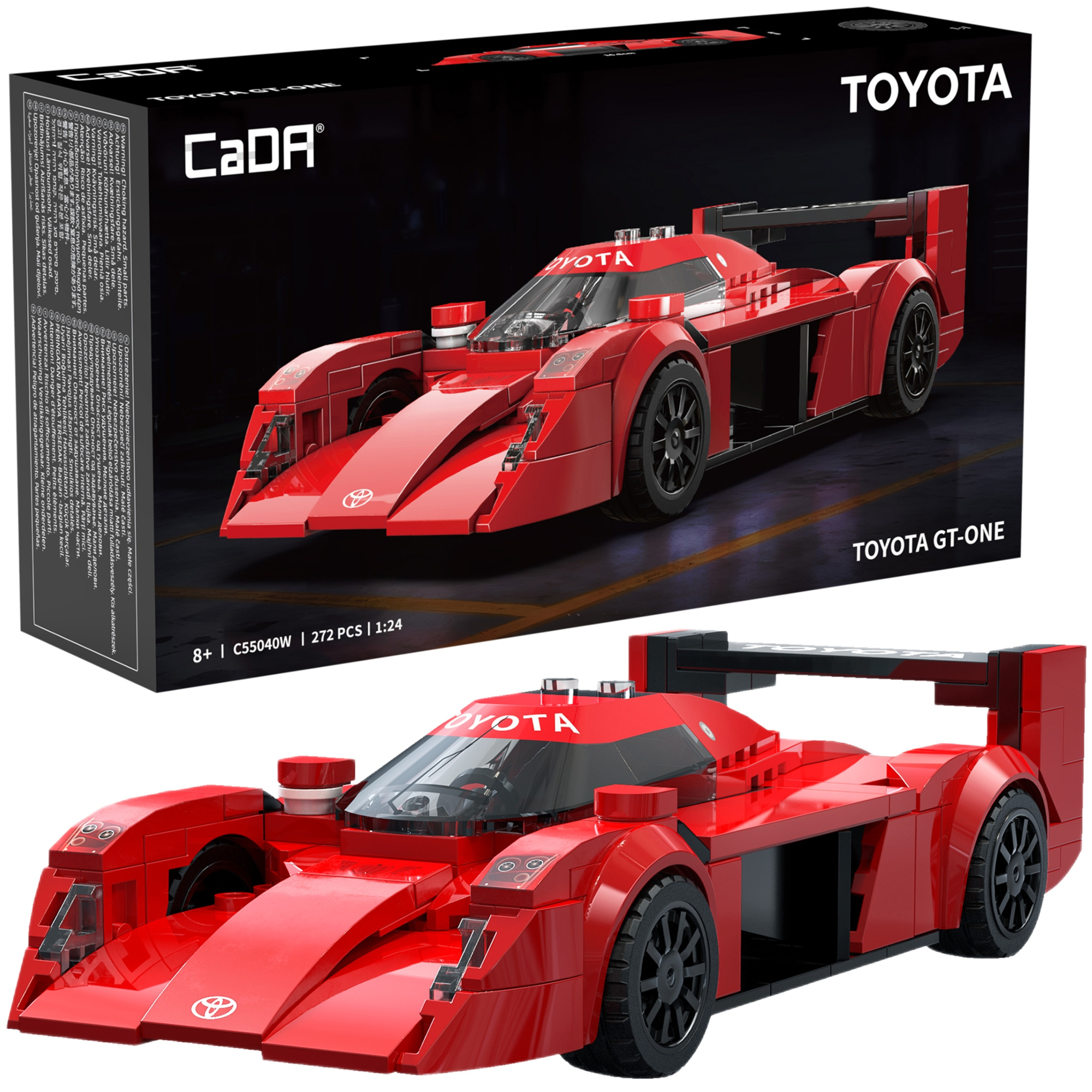 Stavebnica CaDA pretekárske auto Toyota GT-ONE, 272 dielikov