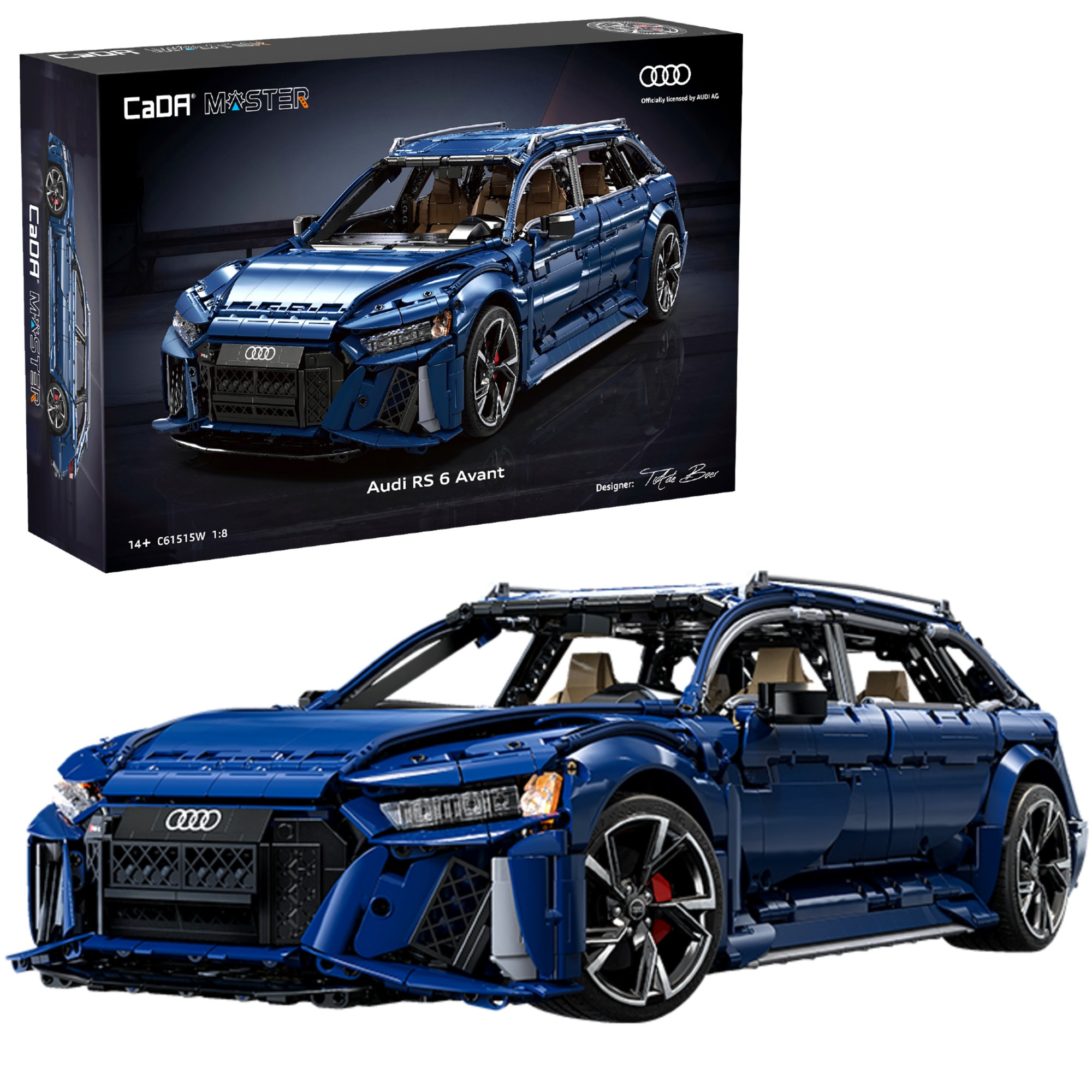 Stavebnica CaDA Master Audi RS6 Avant 1:8, 4 663 dielikov, C64003W