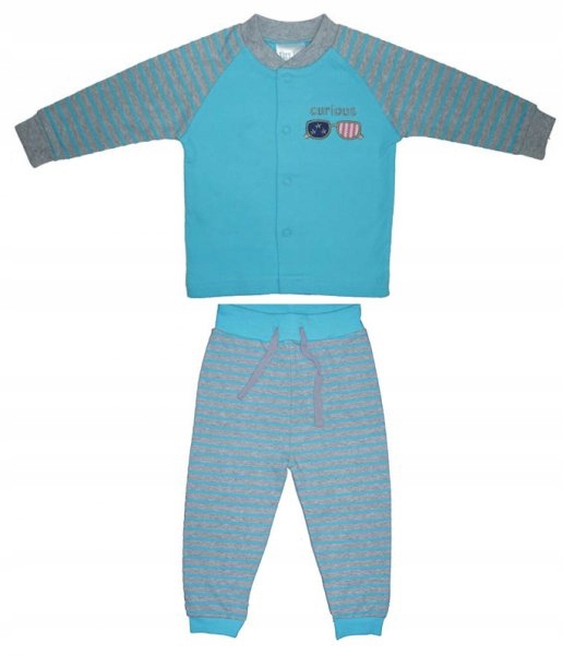 Detský komplet - Detská súprava Line 68 Blue, Grey 2 PCS.