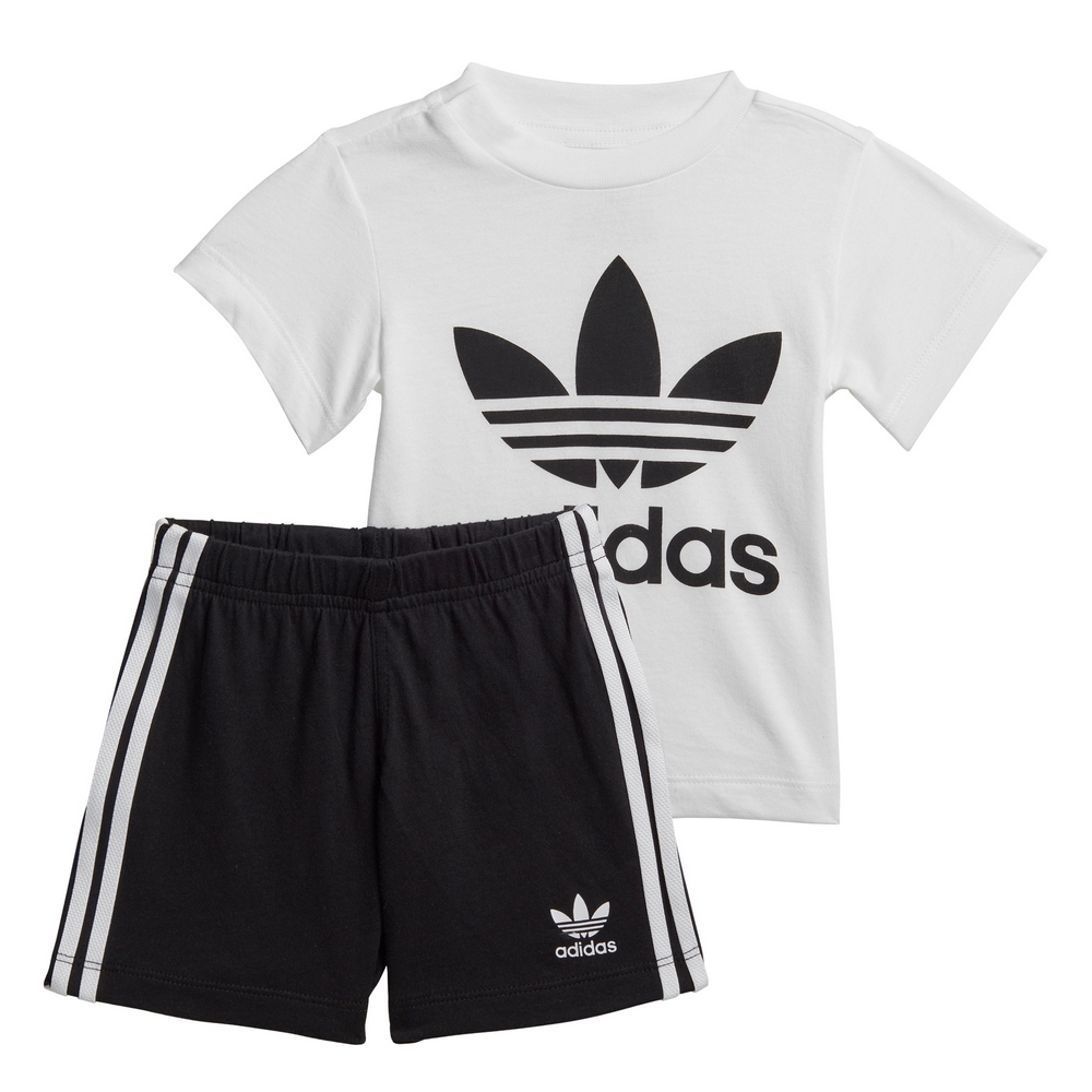 Nastavte adidas 104 biely, čierny