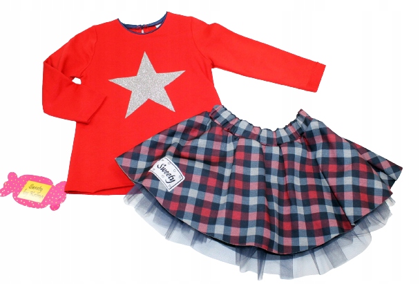 Detský komplet - Detská súprava Krima 80 Red, Navy Blue 2 PCS.