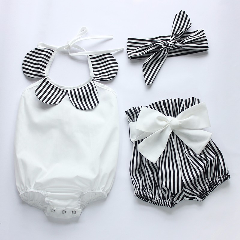 Detský komplet - Baby Set 86 Biela, čierna, námornícka modrá, viacnásobná 3 ks.