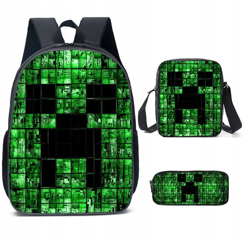 študentský batoh Minecraft 3W1 3D školský batoh
