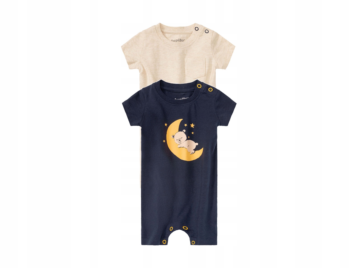 Dupačky - Baby Rampers Lupille 62 béžová, námornícka modrá