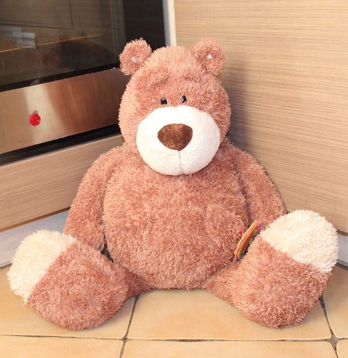 veľký NICI medvedík maskot medvedík kvet 80cm