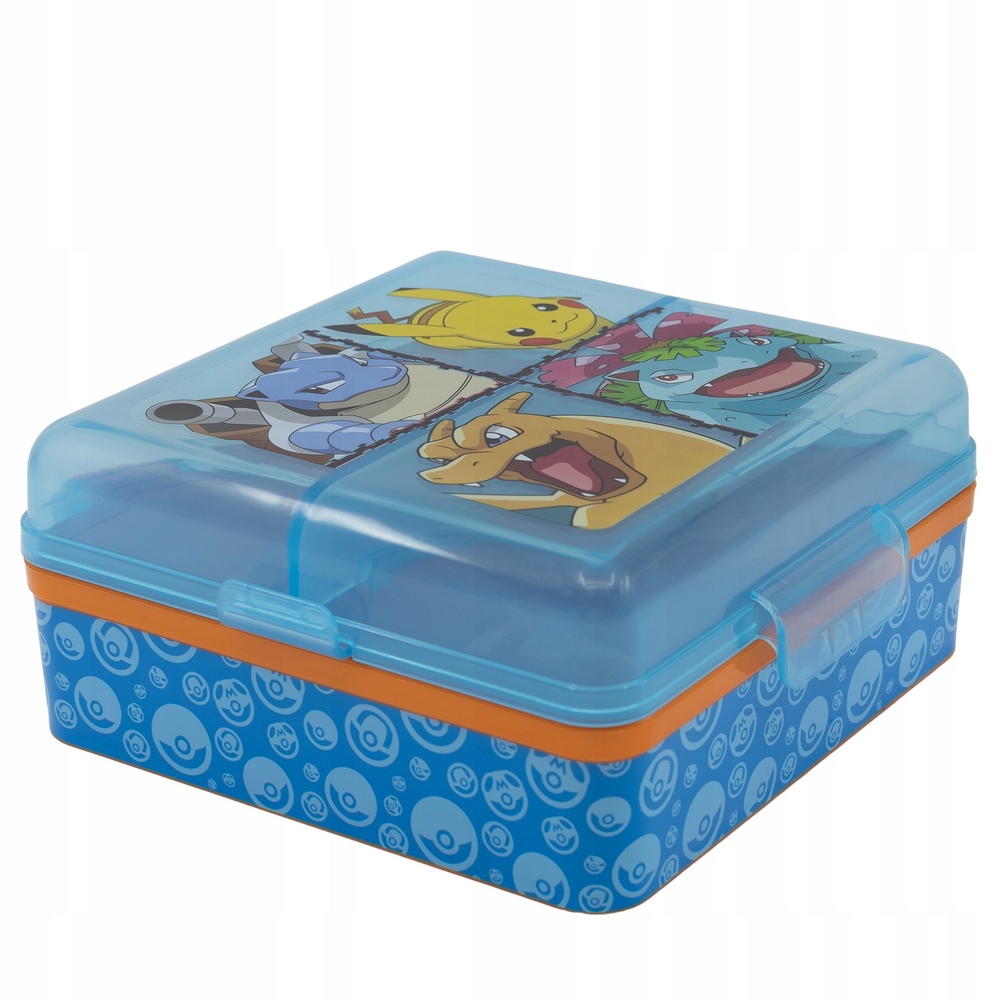 Detský desiatový box, fľaša - Tri -Chamber Breakfast Box Pokémon Pokémon