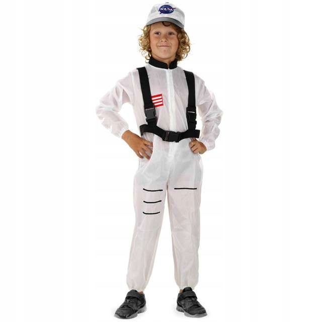Kostým pre chlapca- Biely kostým Astronaut 134-152 cm