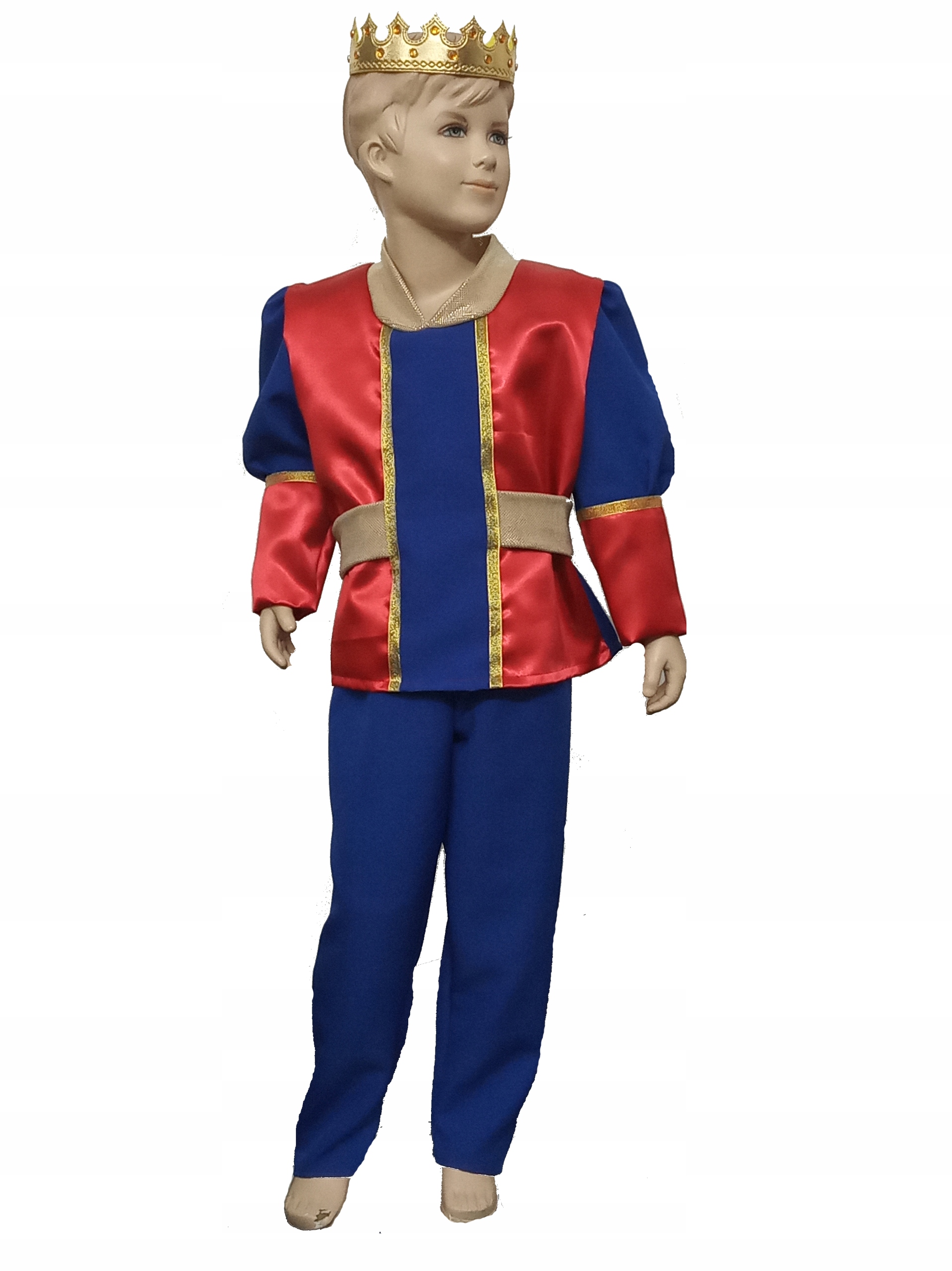 Kostým pre chlapca- Prince's Costume zamaskuje princ Korona 134-140