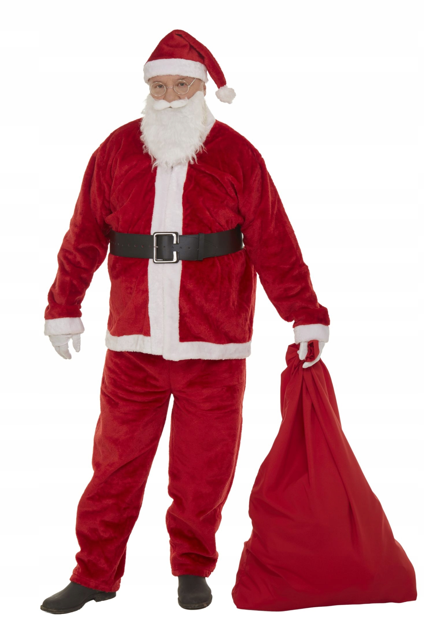 Kostým, maska - St. Santa Claus outfit Hustý plyšový taška