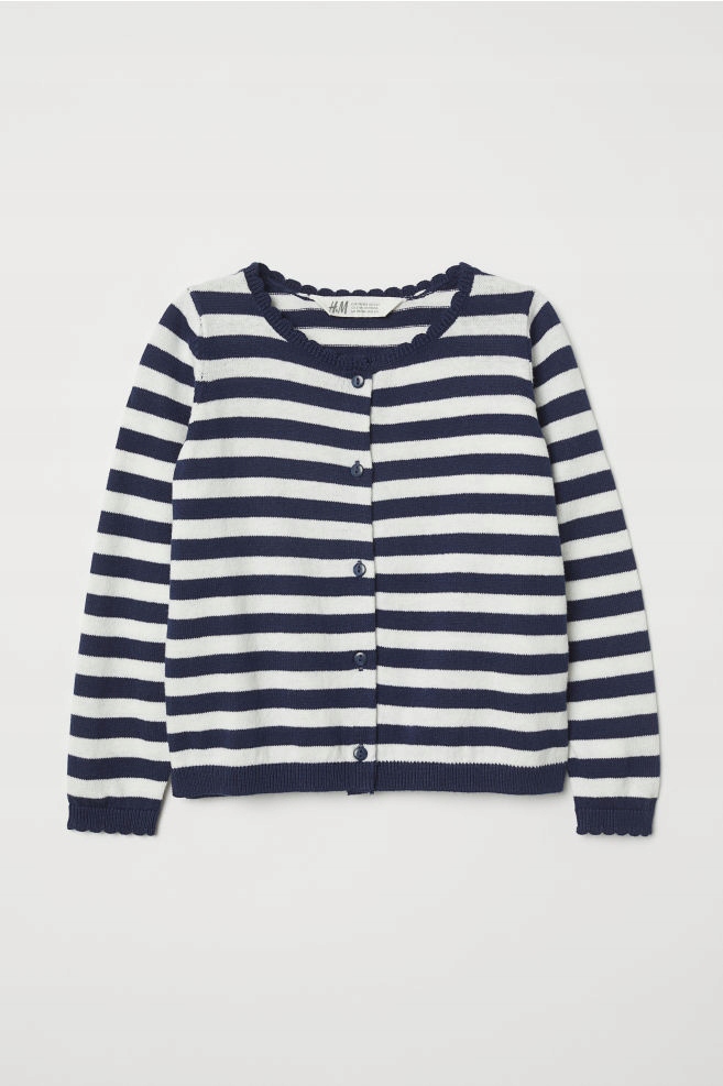 Detský sveter - H&M 134 biely, viacfarebný sveter