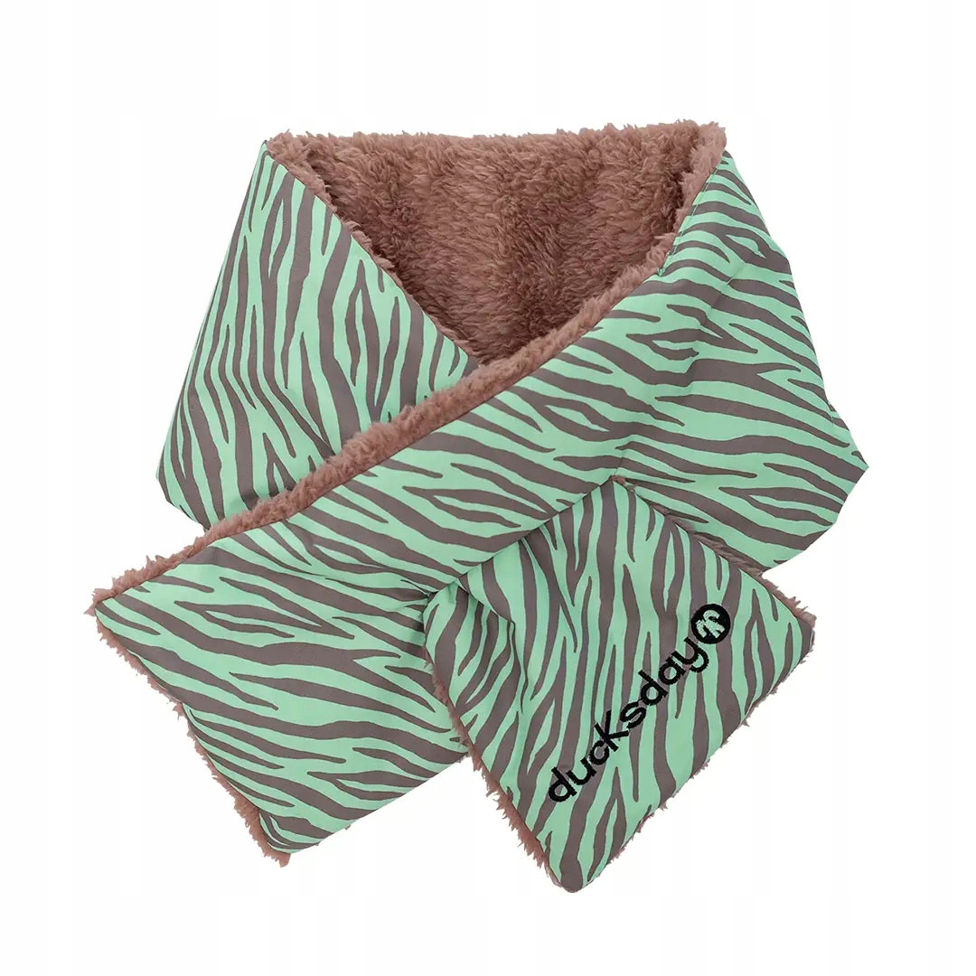 Nákrčník - Ducksday Children's Scarf Brown, Mint Polyester