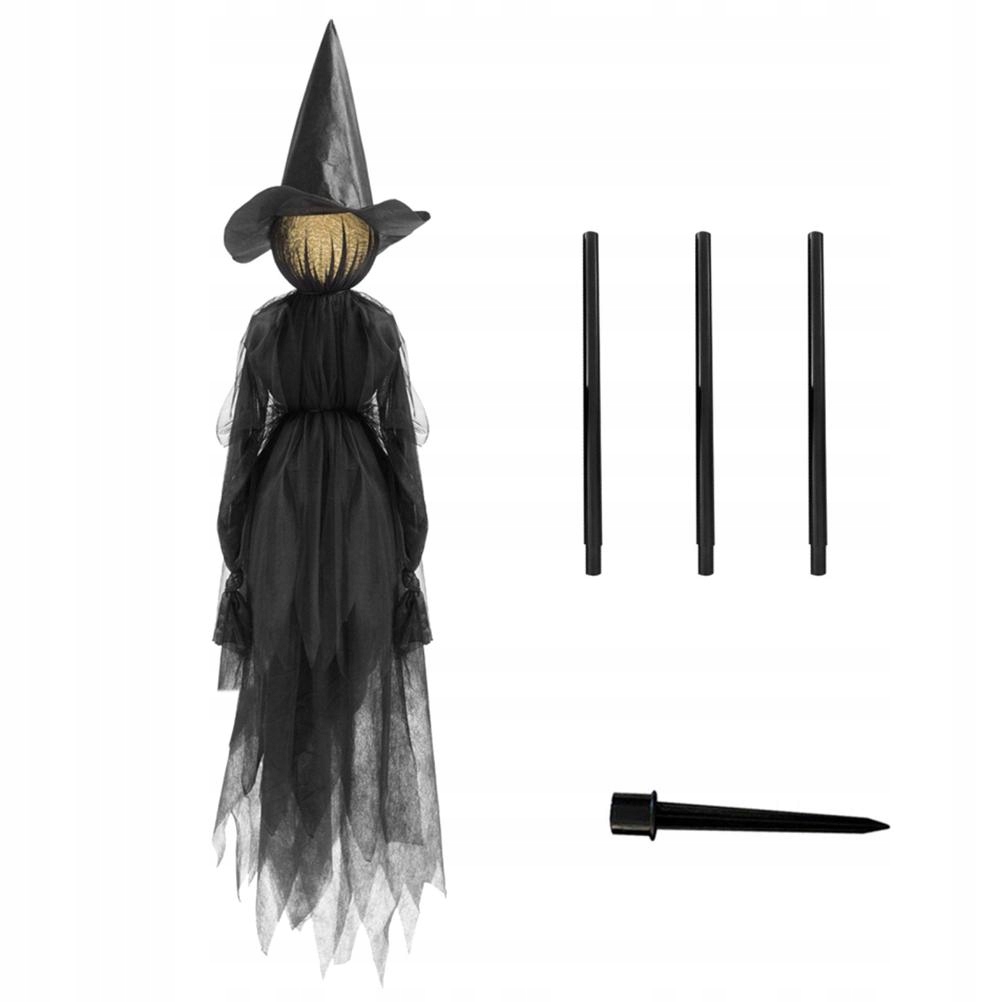 Čarodejnica visiaca zelená halloweenská čarodejnica