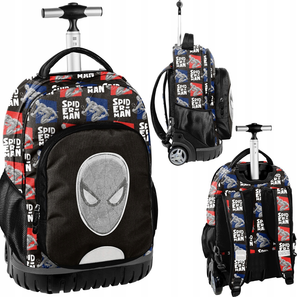 BeUniq Školský Batoh na Kolesách Spiderman SP24KK-1231