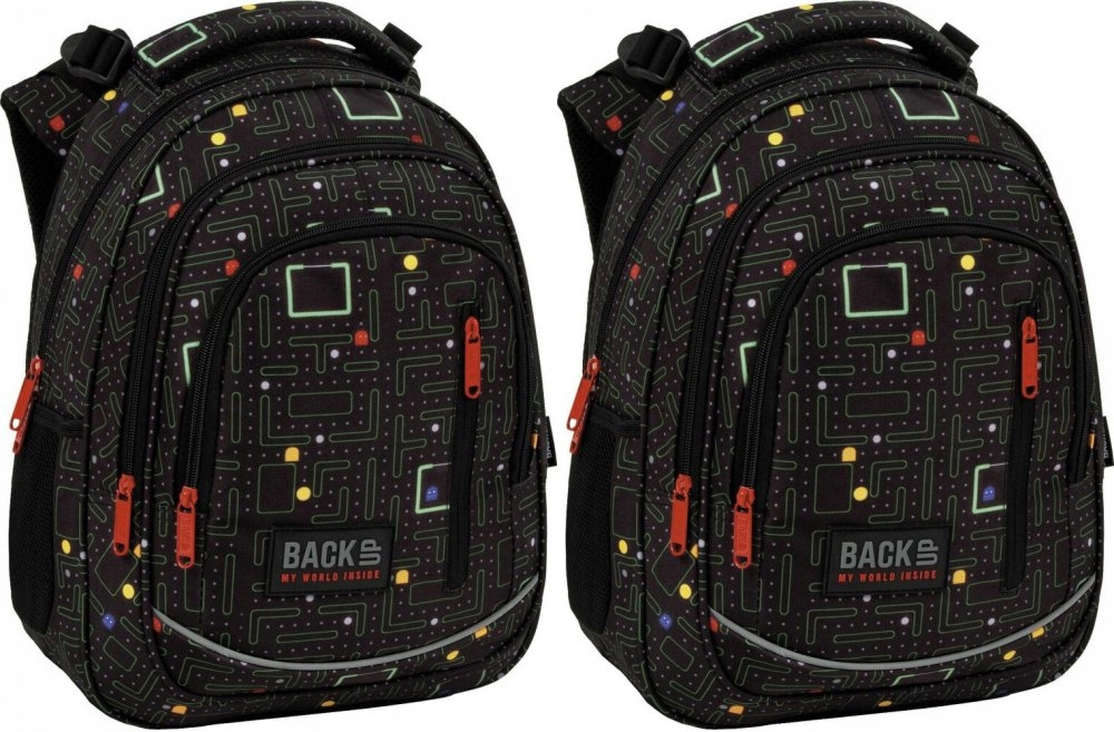 Školský batoh BackUP Pac Man Gamer pre 1. - 3. triedu