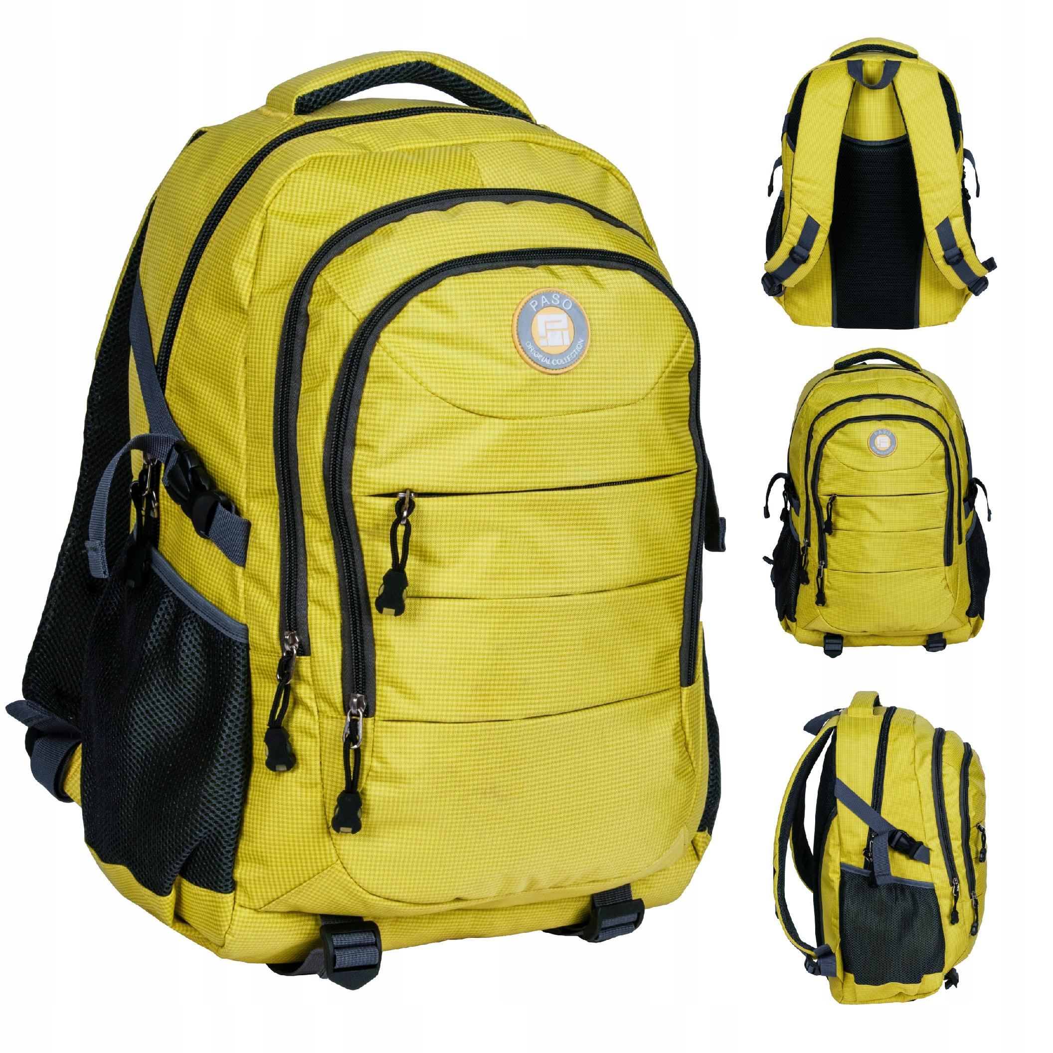 Školský batoh PASO ACTIVE 35 L - veľký, športový, žltý, turistický
