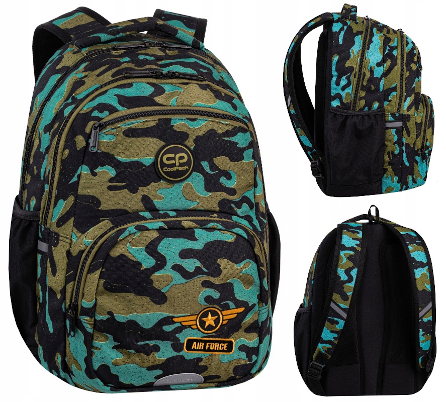 Školský batoh Coolpack s viacero priehradkami a priedušným materiálom