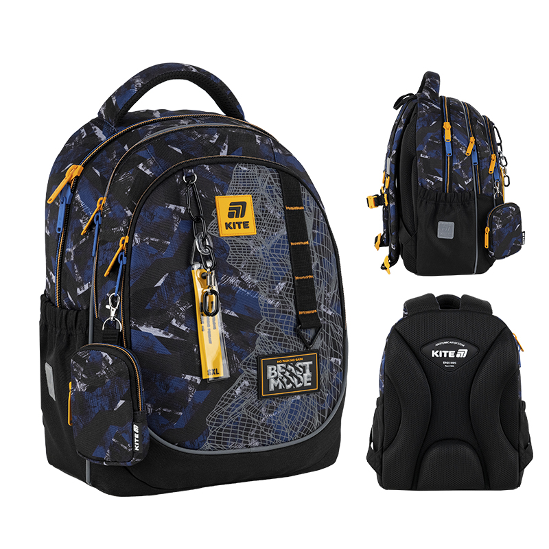 Školský batoh pre chlapca s reflexným dizajnom Kite K25-700M-4