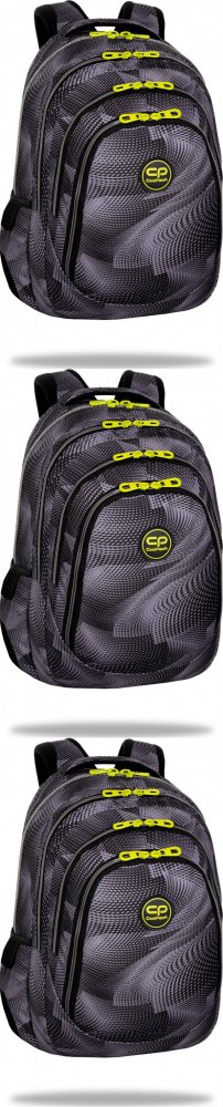 Multifunkčný školský batoh pre mládež s čierno-sivým dizajnom - CoolPack