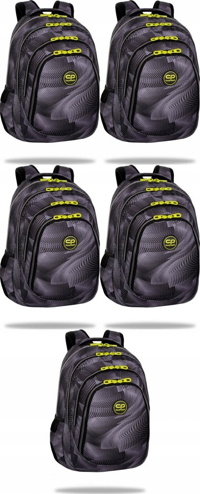 Športový školský batoh pre mládež čierny 3D x5 CoolPack