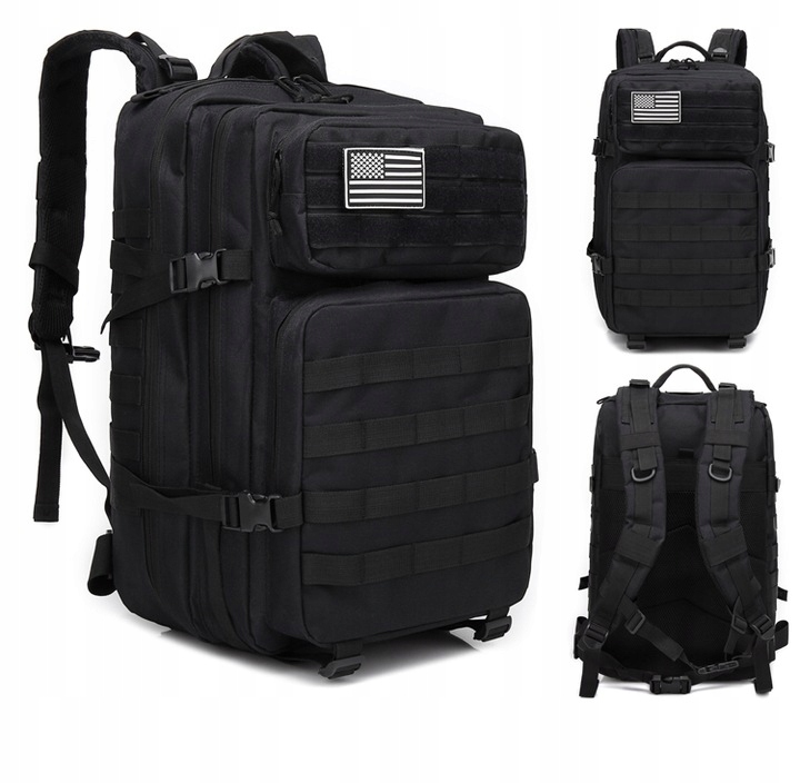 Školský batoh CoverSmile 45 L BLACK – komfort a štýl na každý deň