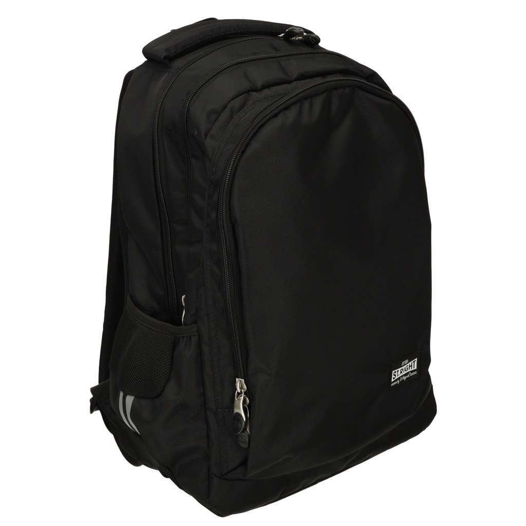 Školský batoh pre mládež Black Vintage, 3-komorový, 18 palcov